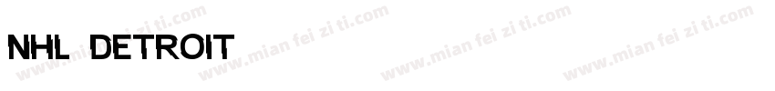 NHL Detroit字体转换